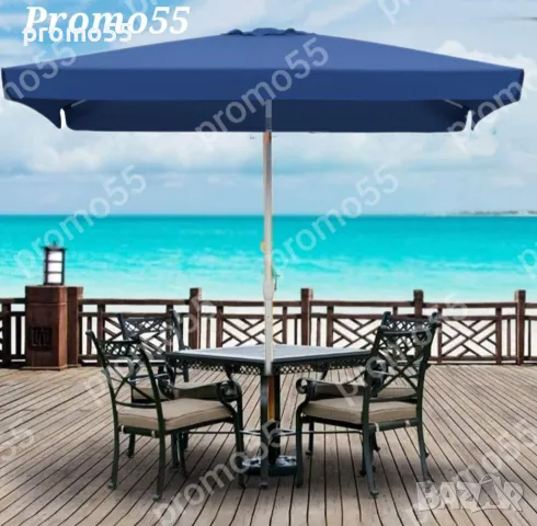 Голям квадратен чадър 230см. х230см., с клапа за стабилност при вятър, снимка 4 - Градински мебели, декорация  - 50386470