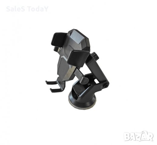 Стойка за телефон вакуум, таблет или телефон, пластмаса, черна