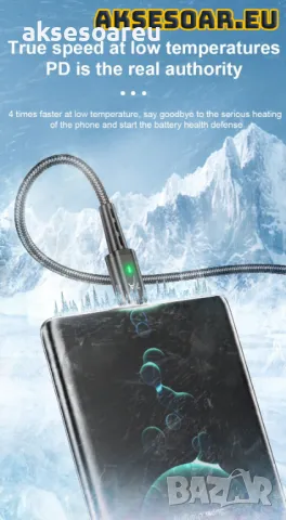 Нов висококачествен 7A USB заряден кабел тип C за Бързо зареждане на мобилен телефон за зарядно устр