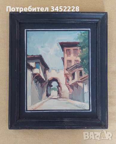 картина върху дървена плоскост 30см 25см за ценители 