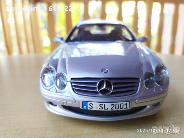 1:18 Метален модел на Mercedes-Benz SL , R230, Minichamps, снимка 2 - Колекции - 52166835