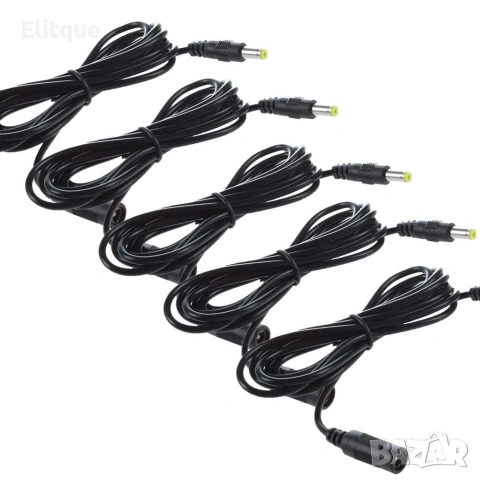 5бр. Удължителен кабел за камери - 3м