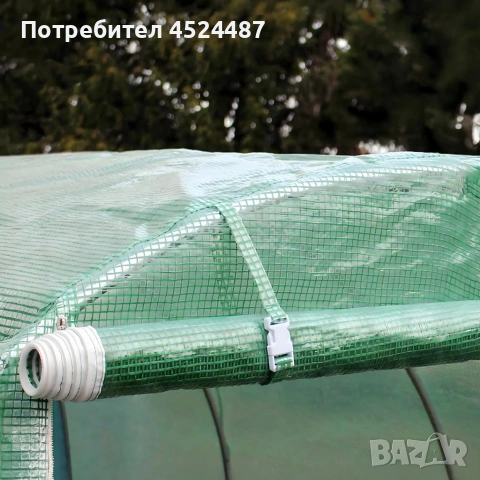 Резервно покривало за оранжерия 3x2x2м – Армирано UV , с цип и прозорци (без рамка), снимка 5 - Оранжерии - 53371087