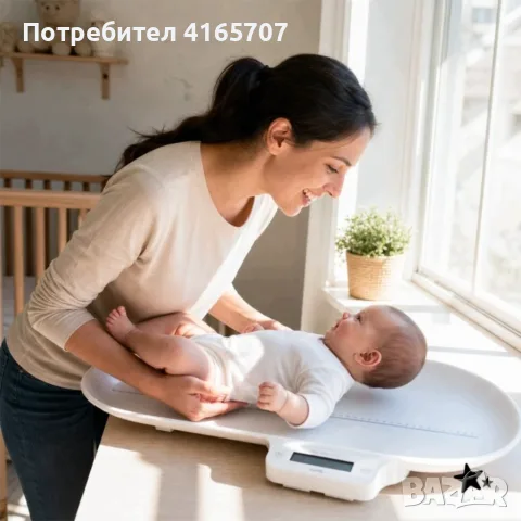 Електронна бебешка везна - За следене на теглото на вашето бебе, снимка 4 - Други - 55729844