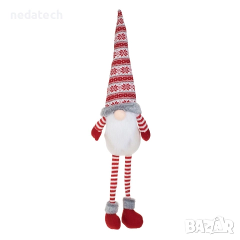 Гном в седнало положение с раирани крака, 80 см, снимка 2 - Декорация за дома - 52332943