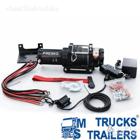 Електрическа лебедка със синтетично въже PRESKO T-REX 3.0 12V