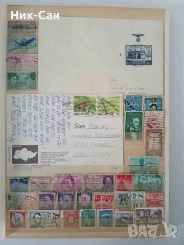 Пощенски Марки от цял свят Албуми и Писма, снимка 2 - Филателия - 54059351