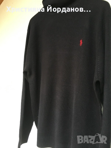100% кашмир Поло пуловер, ХХЛ, снимка 2 - Пуловери - 52723250