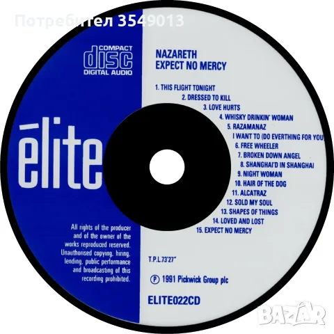 CD / ЦД компакт дискове - NAZARETH, снимка 3 - CD дискове - 54102842