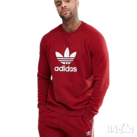 Мъжка блуза Adidas Trefoil Crew | L размер, снимка 3 - Блузи - 52634874