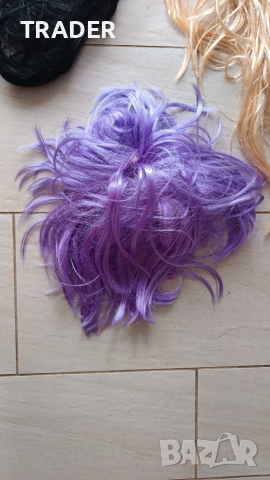 Парти перука - черна руса лилава , снимка 10 - Други - 20223980