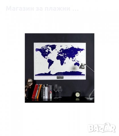 СКРЕЧ КАРТА НА СВЕТА TRAVEL LIFE, СВЕТЕЩА В ТЪМНОТО - код 1503, снимка 5 - Подаръци за рожден ден - 34281393