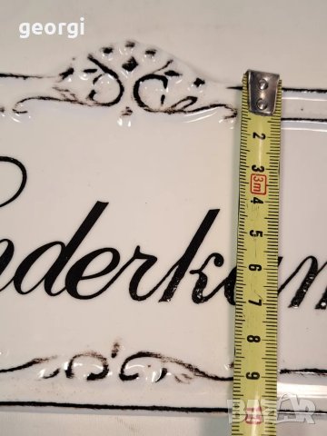 винтидж порцеланова табела за детска стая  24/5, снимка 7 - Декорация за дома - 49580047