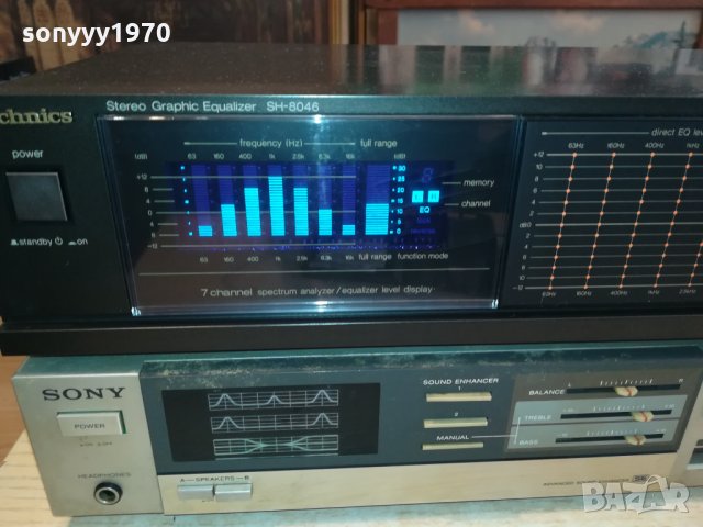 TECHNICS EQUALIZER & SONY AMPLIFIER-JAPAN 2501221954, снимка 5 - Ресийвъри, усилватели, смесителни пултове - 35560617