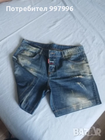 къси дънки- DSQUARED- унисекс XL размер, снимка 17 - Къси панталони и бермуди - 50990457