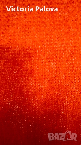 VINTAGE рокля/ туника STILE BENETTON - оранжев бохо шик с мохер, снимка 5 - Рокли - 52439141