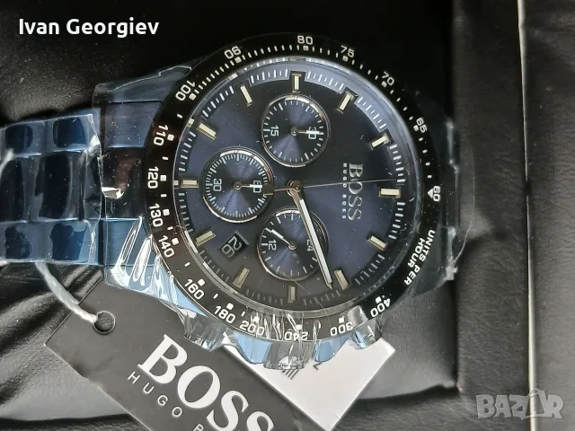 Нов кварцов часовник HUGO BOSS Chronograph 1513758, снимка 7 - Мъжки - 56230491