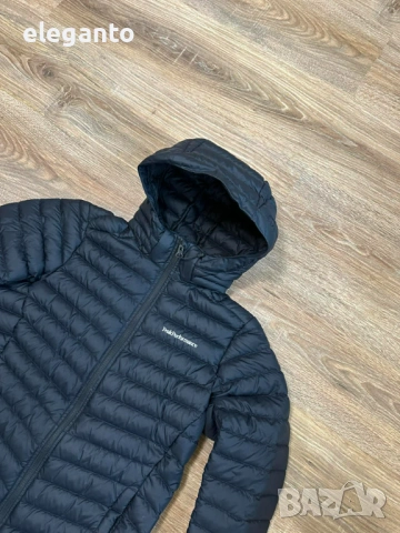 Дамска олекотена пухенка Peak Performance  Frost Pertex  700cuin Down Hood Jacket-Black , XS размер, снимка 6 - Якета - 54279156