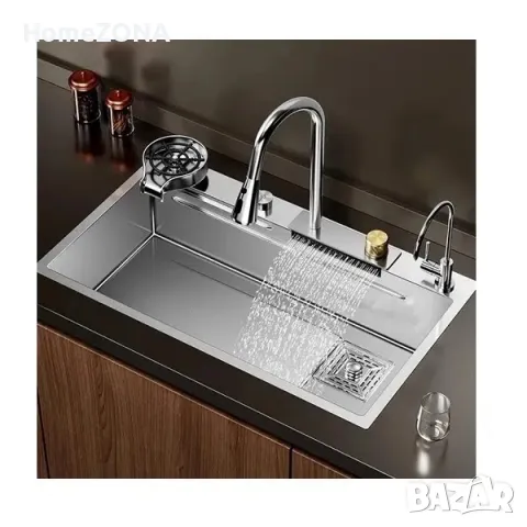 Мивка за кухня Bliote 5, водопад и Smart смесител