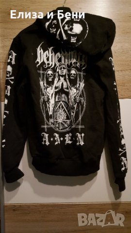 оригинален суичер худи с цип Behemoth модел Amen hoodie, снимка 1