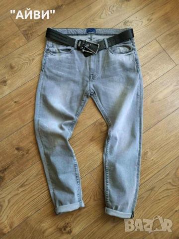 ZARA Мъжки еластични дънки, снимка 5 - Дънки - 53037988