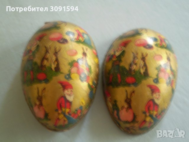 Папие маше старо яйце кутийка за великденска украса, снимка 9 - Антикварни и старинни предмети - 36896803