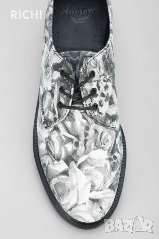 Dr.Martens Lester Skull & Roses-флорални обувки, снимка 2 - Дамски ежедневни обувки - 30235740