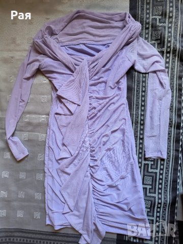 Дамска рокля в бледо лилаво, снимка 3 - Рокли - 50664696