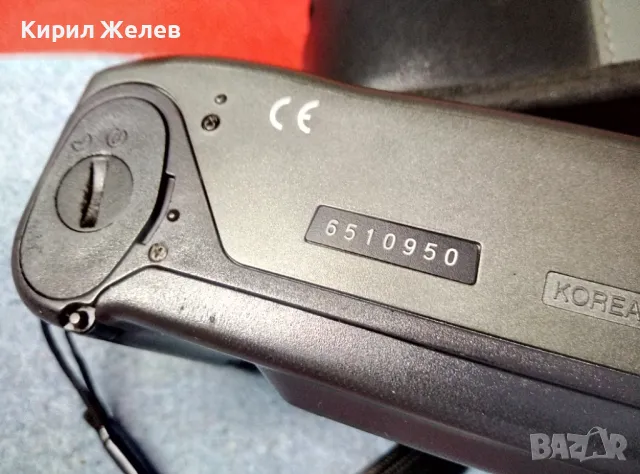 SAMSUNG AF-444 WR MADE in KOREA Стар КОЛЕКЦИОНЕРСКИ ЛЕНТОВ ФОТОАПАРАТ САМСУНГ с КАЛЪФ 47665, снимка 4 - Фотоапарати - 47614096