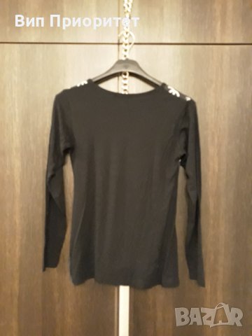 Тениска с дълъг ръкав памук с еластан, с Мерлин Монро в  USA вариант , изчистен гръб в черно., снимка 18 - Тениски - 37446674
