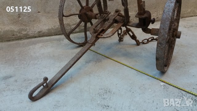 отличен възрожденски колесар, теглич за рало плуг, снимка 3 - Антикварни и старинни предмети - 38211556