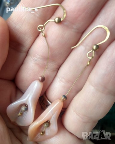 Vintage / Два броя обеци / Много рядка находка / Висящи сребърни обеци , снимка 9 - Обеци - 40827827