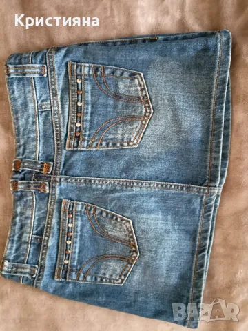 Дънкова поличка  ХХС,ХС, снимка 4 - Поли - 47522828