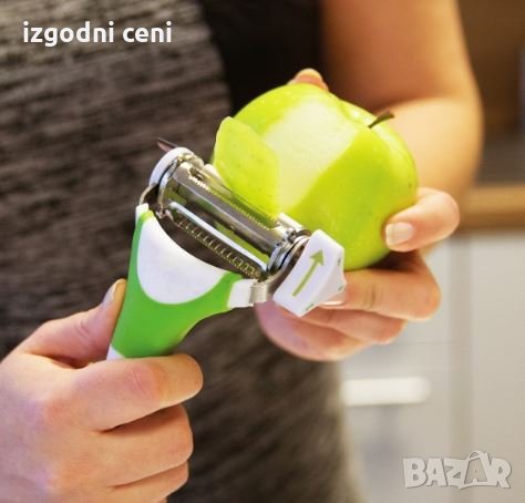 Комплект белачка за плодове и зеленчуци Triple Slicer , снимка 7 - Аксесоари за кухня - 31310415