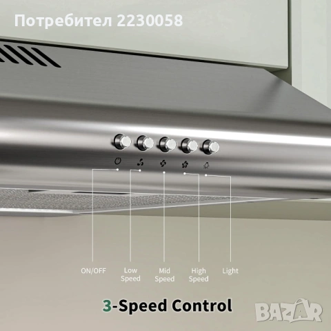 Аспиратори FIREGAS 60 см - 250m3/h, снимка 6 - Абсорбатори - 53955107