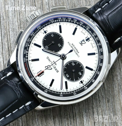 Breitling Premier Chronograph "Panda" 42mm Steel, снимка 4 - Мъжки - 52997594