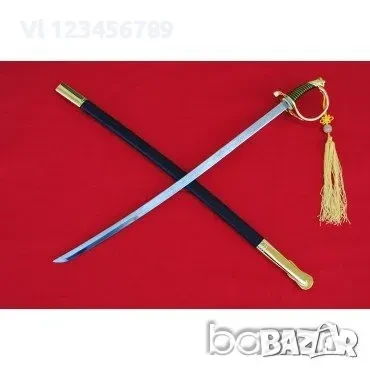 Сабя -’UNITED STATES MARINES’ -870/740 m -Златен ефес, снимка 2 - Колекции - 50676229