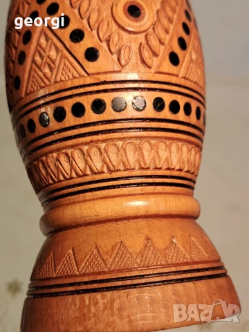 дървена ваза дърворезба ръчна изработка 26/3, снимка 5 - Декорация за дома - 50812671