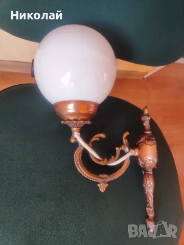 Продавам бронзов стенен аплик красота и изящество , снимка 11 - Лампи за стена - 50179388