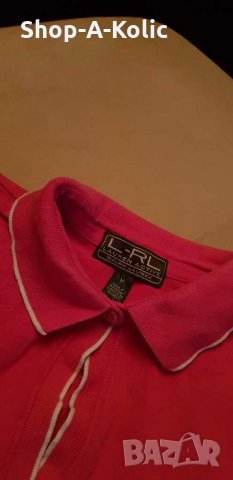 Vintage Women's L-RL RALPH LAUREN ACTIVE POLO Cotton T-Shirt, снимка 2 - Тениски - 29351356