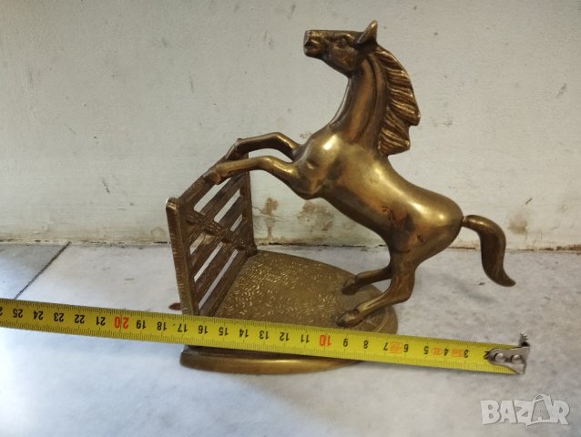 Месингова статуетка-кон, снимка 4 - Други ценни предмети - 42756994