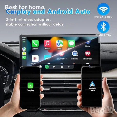 2-в-1 безжичен CarPlay адаптер, снимка 5 - Аксесоари и консумативи - 50961727