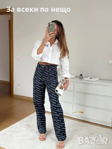 Alexander Wang Дамски Комплект Бяла Риза И Черен Панталон Код SK1393