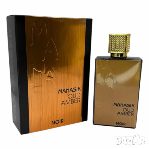 Арабски парфюм Noir Manasik Oud Amber EDP 100мл, снимка 5 - Унисекс парфюми - 49600275