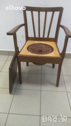 Дървен стол тоалетна -, снимка 2 - Тоалетни столове - 35145952