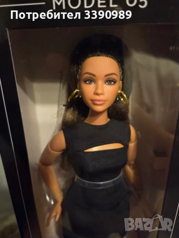 Кукла Barbie Basics Модел 5 – Колекционерска кукла с кестенява коса, черна мини рокля - Mattel, снимка 10 - Кукли - 49919091