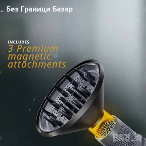 Нов Тих мощен сешоар Wahl Vanquish с 3 накрайника и памет функция коса, снимка 5 - Сешоари - 52544347