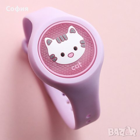 Детска светеща силиконова гривна / часовник против комари, насекоми и мушици НОВО!!!, снимка 8 - Други - 40411352