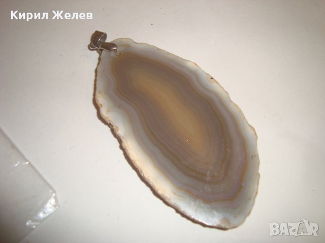 ОРФЕЕВ АХАТ СКЪПОЦЕНЕН МЕДАЛЬОН МАЙСТОРСКА АРТ ИЗРАБОТКА 8834, снимка 6 - Колиета, медальони, синджири - 30410890