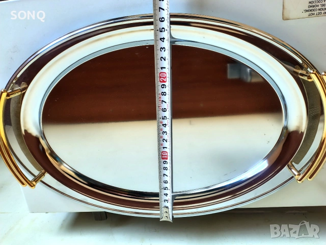 Прекрасно Позлатено Плато, снимка 7 - Прибори за хранене, готвене и сервиране - 53983462